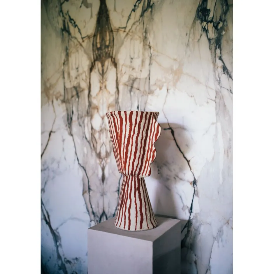 Pomax Objets De Décoration-MURAZZANO - objet déco - papier mâché - DIA 27 x H 45 cm - terracotta