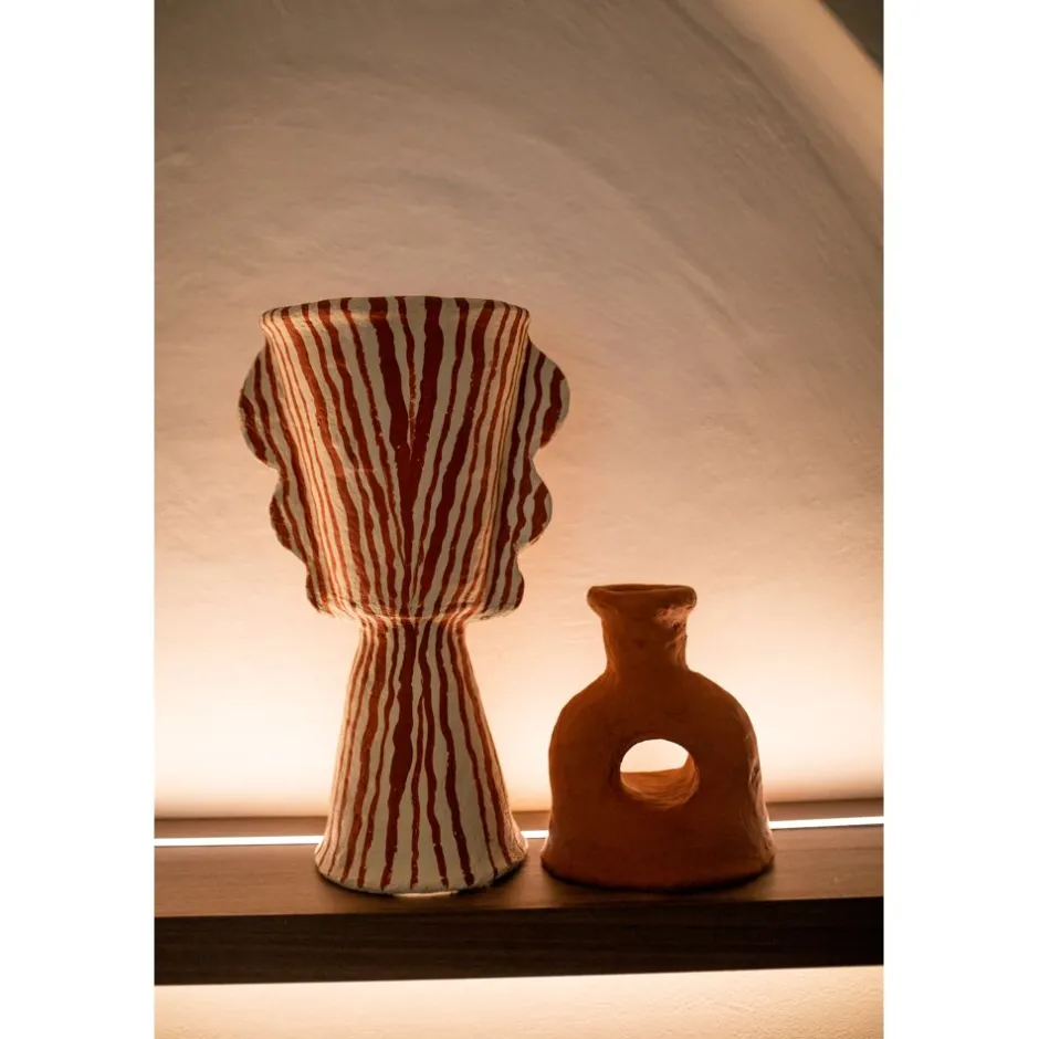 Pomax Objets De Décoration-MURAZZANO - objet déco - papier mâché - DIA 27 x H 45 cm - terracotta