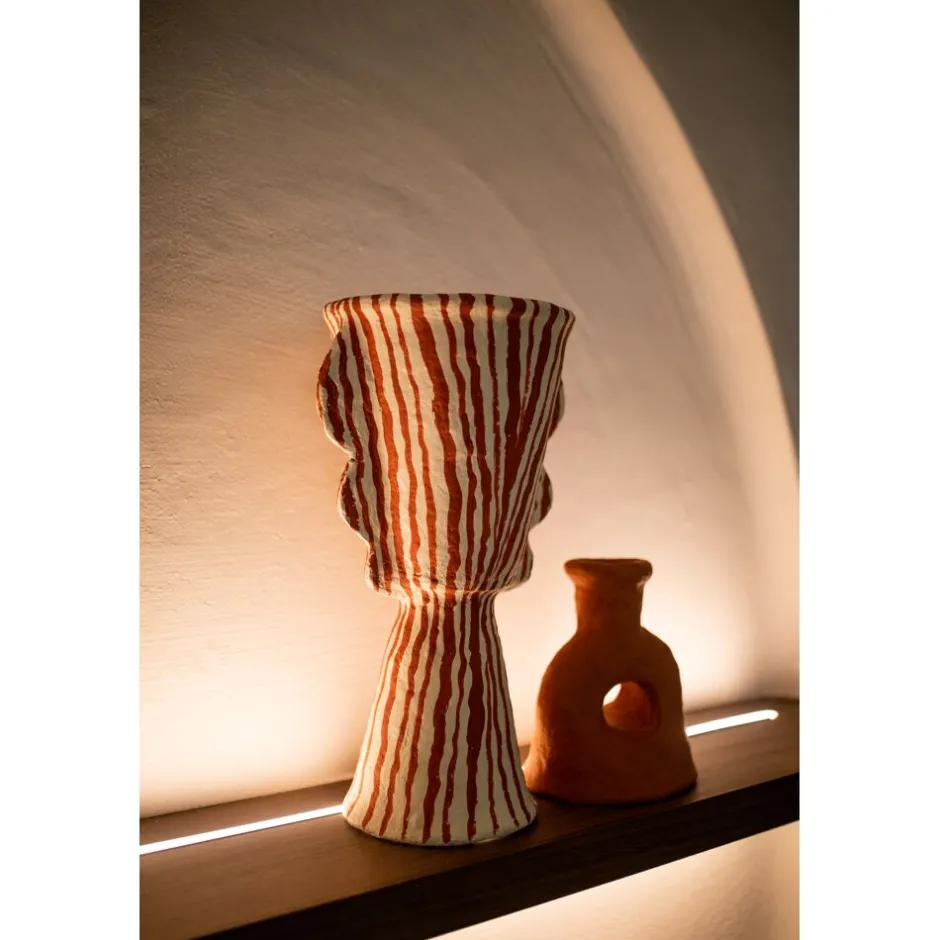 Pomax Objets De Décoration-MURAZZANO - objet déco - papier mâché - DIA 27 x H 45 cm - terracotta