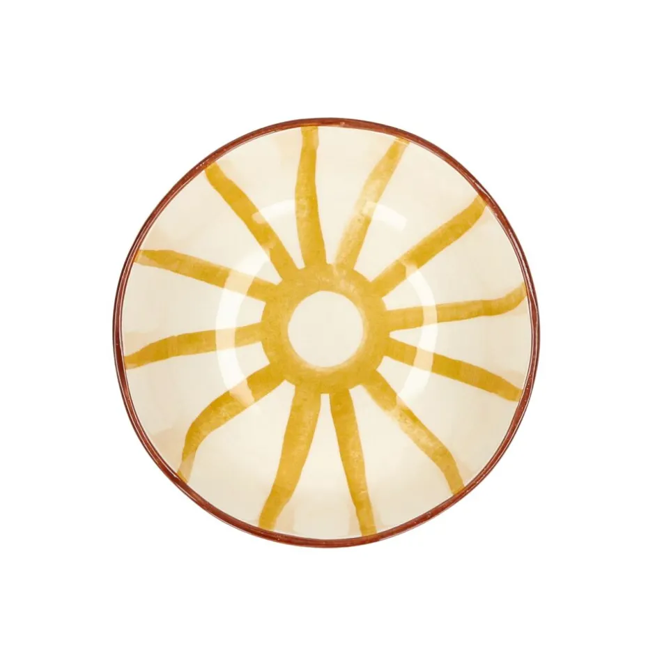 Pomax Vaisselle-MYKONOS - bol à soupe - porcelaine - DIA 15,2 x H 6 cm - jaune