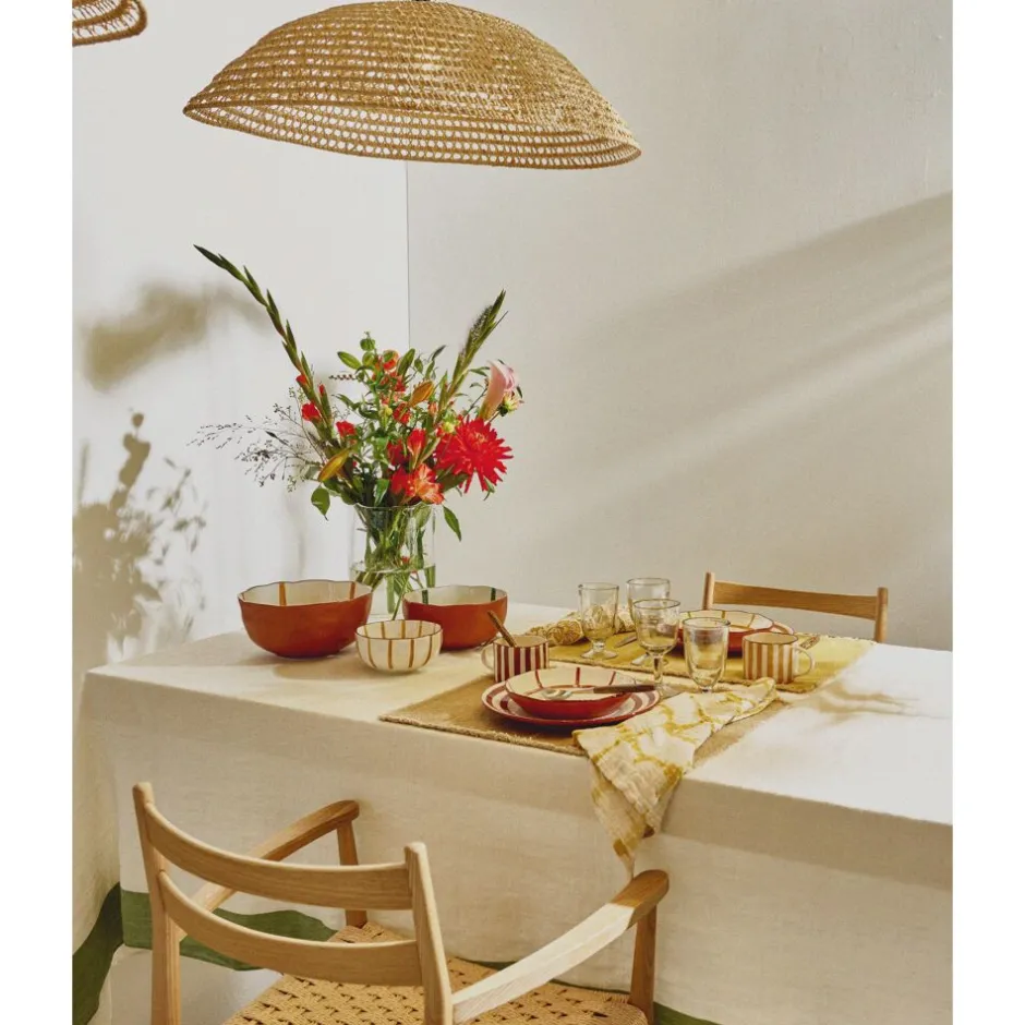 Pomax Vaisselle-MYKONOS - bol à soupe - porcelaine - DIA 15,2 x H 6 cm - jaune