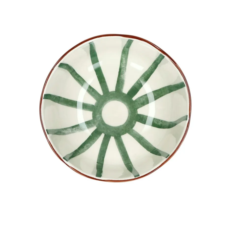 Pomax Vaisselle-MYKONOS - bol à soupe - porcelaine - DIA 15,2 x H 6 cm - vert