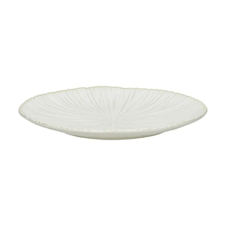 Pomax Vaisselle-MYSA - assiette à dessert - porcelaine - DIA 21,2 x H 2,2 cm - blanc
