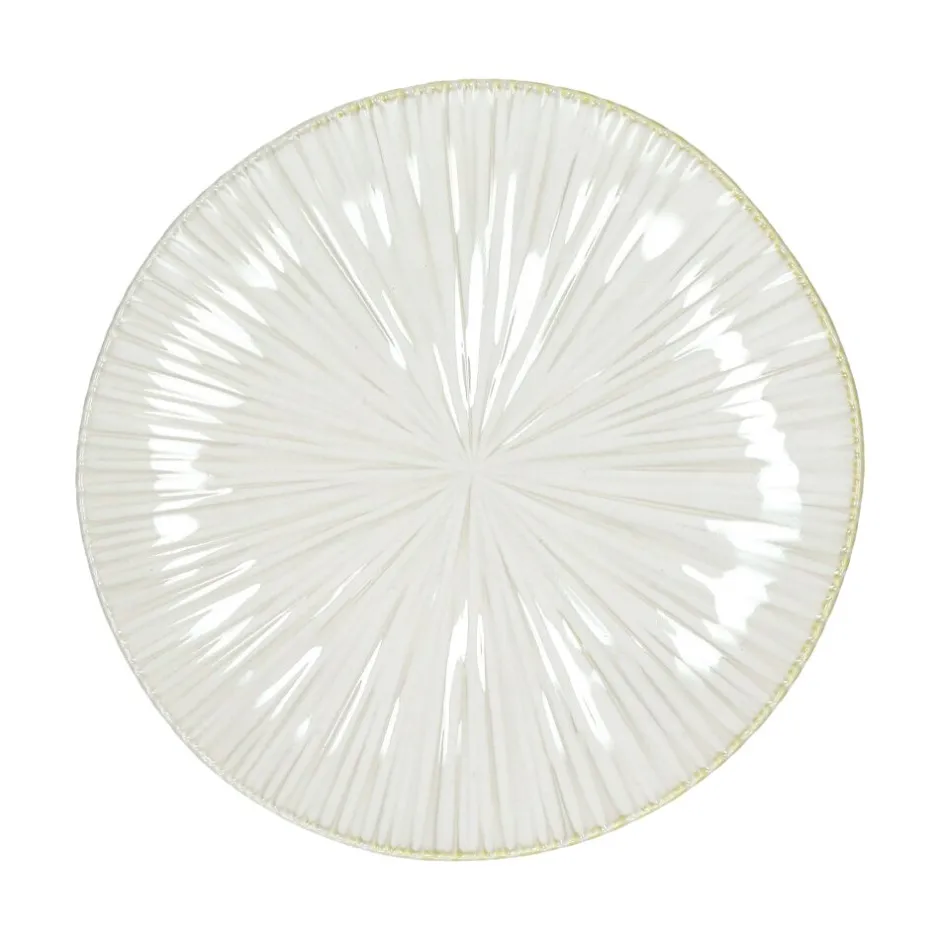 Pomax Vaisselle-MYSA - assiette à dessert - porcelaine - DIA 21,2 x H 2,2 cm - blanc