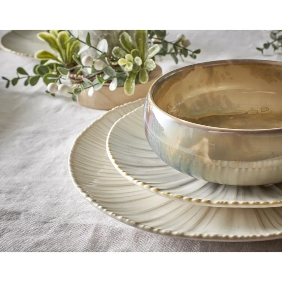 Pomax Vaisselle-MYSA - assiette plate - porcelaine - DIA 26,2 x H 2,6 cm - blanc