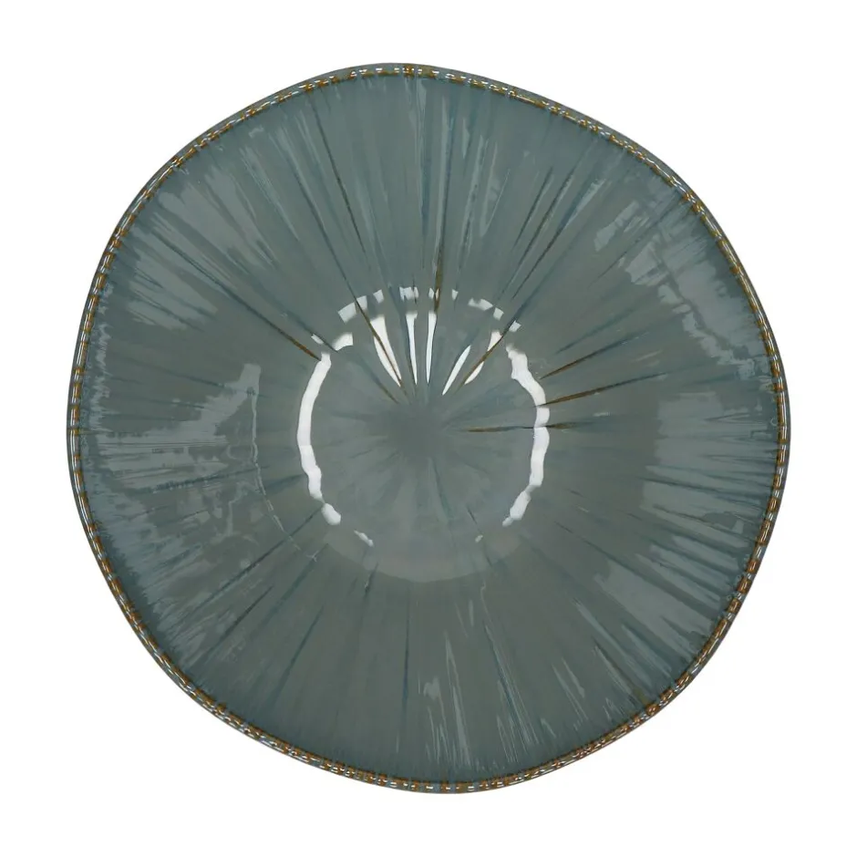 Pomax Vaisselle-MYSA - bol à pâtes - porcelaine - DIA 19,8 x H 8,8 cm - gris bleu