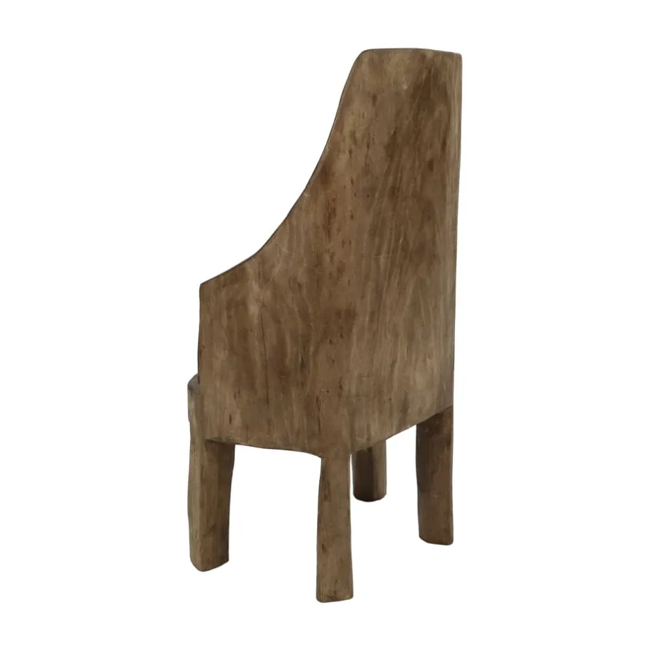 Pomax Chaises-NAGA - chaise - bois récupéré - L 32 x W 43 x H 77 +/-10% - brun
