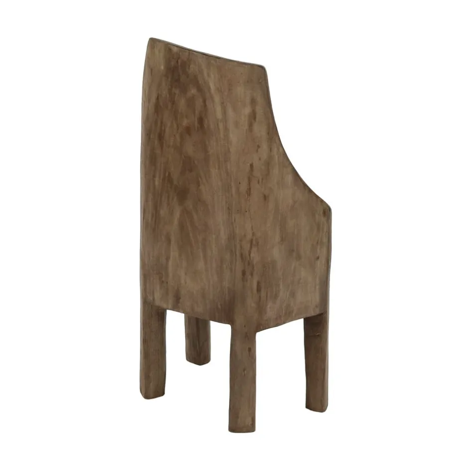 Pomax Chaises-NAGA - chaise - bois récupéré - L 32 x W 43 x H 77 +/-10% - brun