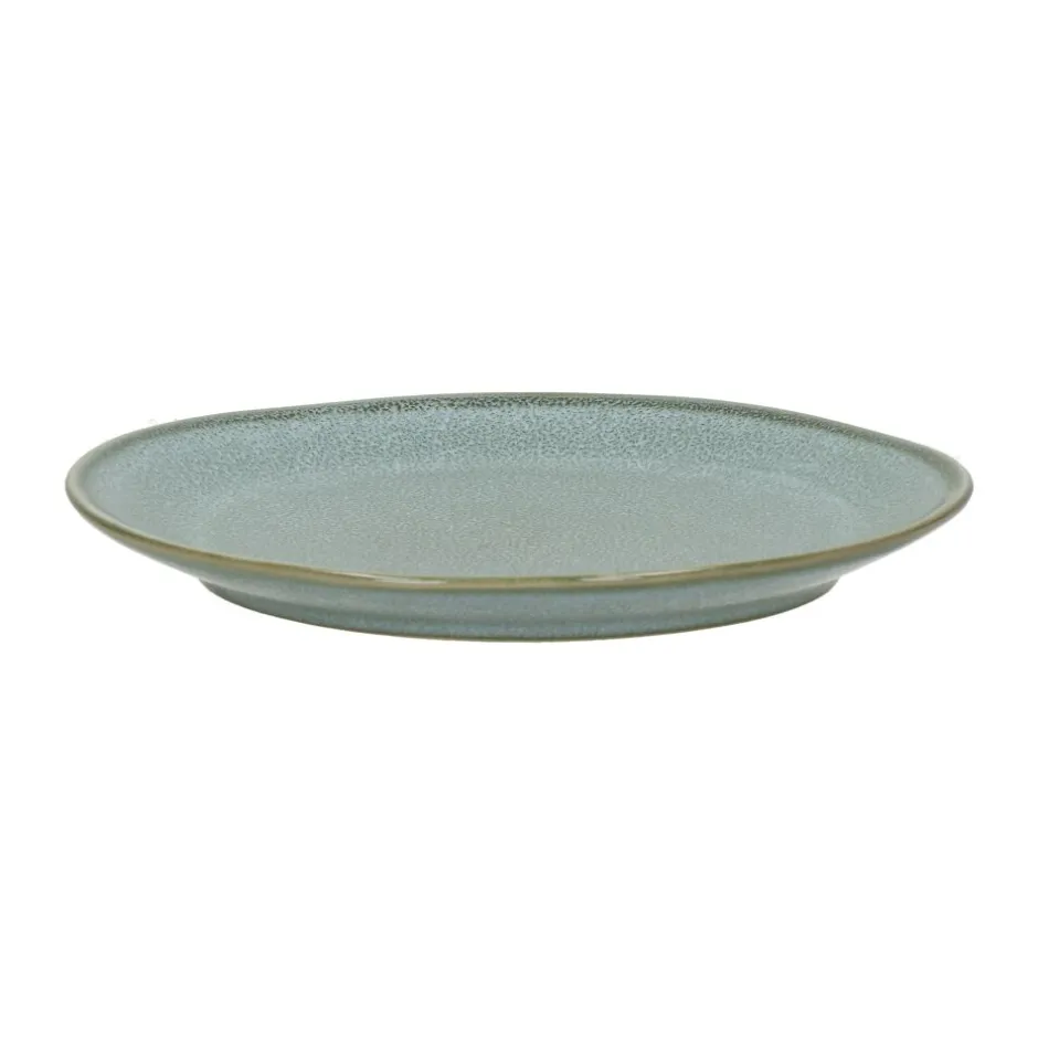 Pomax Vaisselle-NÉBOA - assiette à dessert - grès - DIA 21,2 x H 2,5 cm - gris bleu