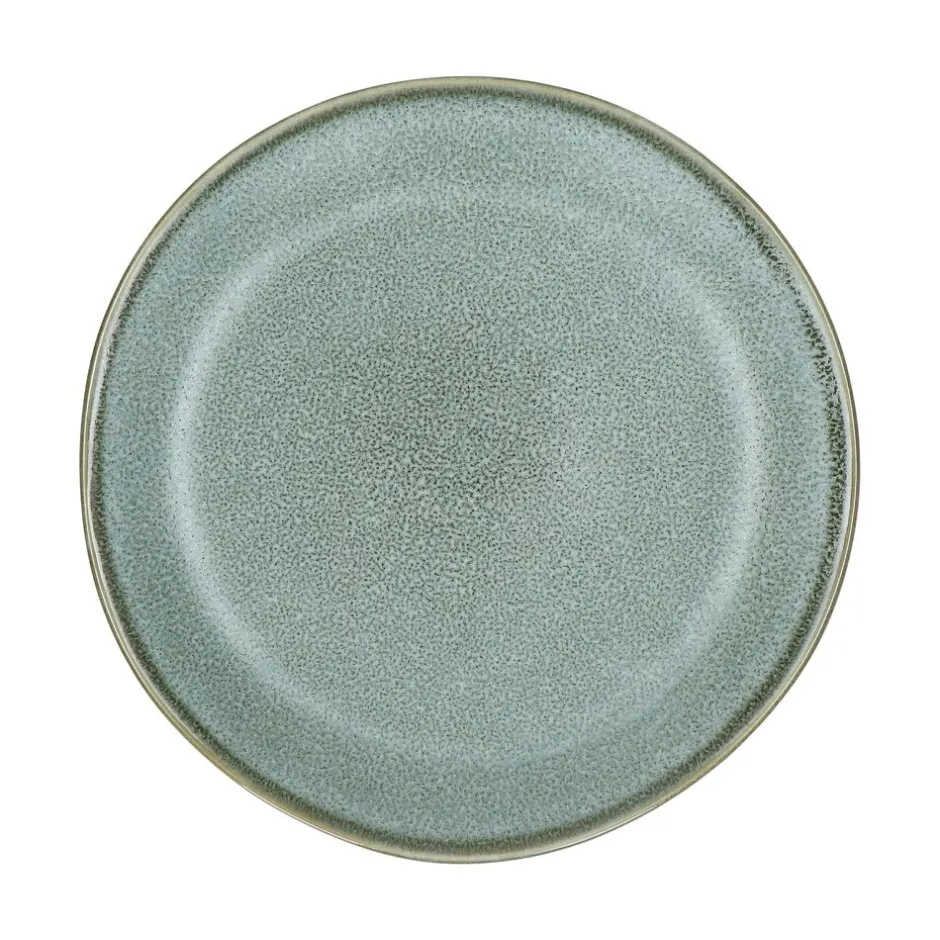 Pomax Vaisselle-NÉBOA - assiette à dessert - grès - DIA 21,2 x H 2,5 cm - gris bleu