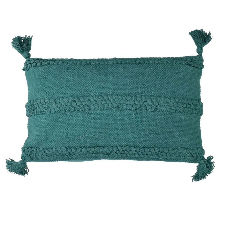 Pomax Coussins-NIKITA - coussin - coton - L 50 x W 30 cm - vert forêt