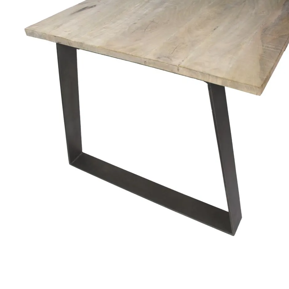 Pomax Tables-NORD - table - bois de mangier / métal - L 190 x W 90 x H 78 cm