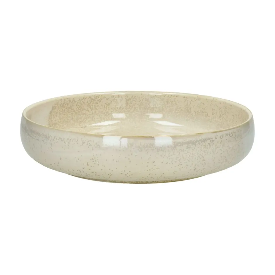 Pomax Vaisselle-NOUGAT - bol à pâtes - porcelaine - DIA 25 x H 5,5 cm - beige