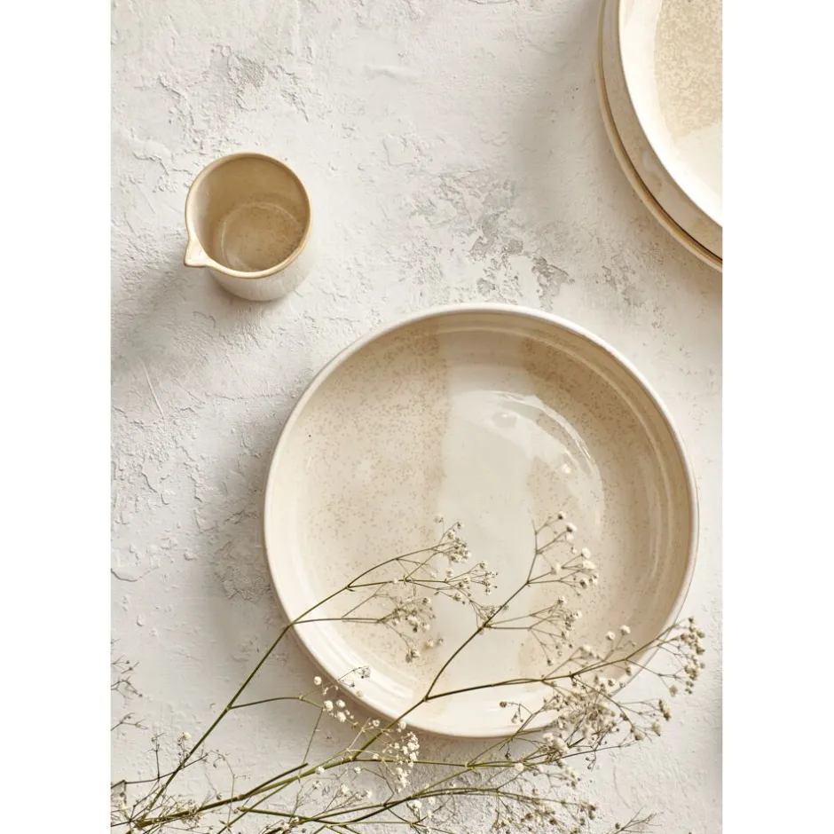 Pomax Vaisselle-NOUGAT - bol à soupe - porcelaine - DIA 21,6 x H 4,6 cm - beige