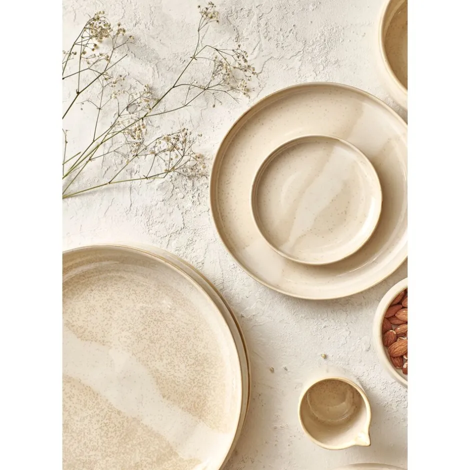 Pomax Vaisselle-NOUGAT - tasse de sauce/lait - porcelaine - L 7 x W 6 x H 7,3 cm - beige