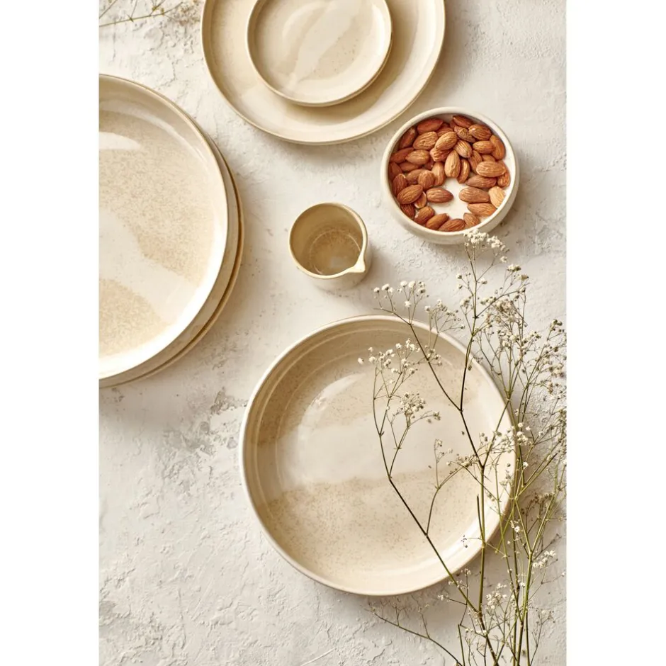 Pomax Vaisselle-NOUGAT - tasse de sauce/lait - porcelaine - L 7 x W 6 x H 7,3 cm - beige
