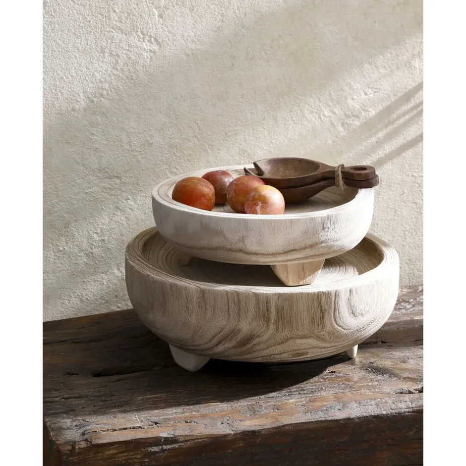 Pomax Couverts De Service | Couverts-ONAN - set couverts de service - bois de mangier - L 17 x W 10 x H 3 cm - noyer