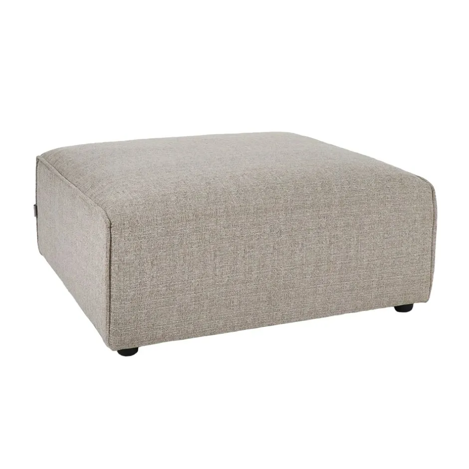 Pomax Canapés-OTIS - pouf - tissu - L 90 x W 90 x H 41,5 cm - beige