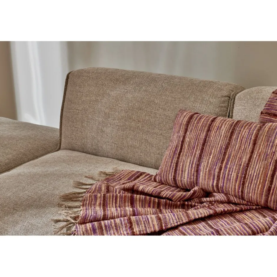 Pomax Canapés-OTIS - pouf - tissu - L 90 x W 90 x H 41,5 cm - beige