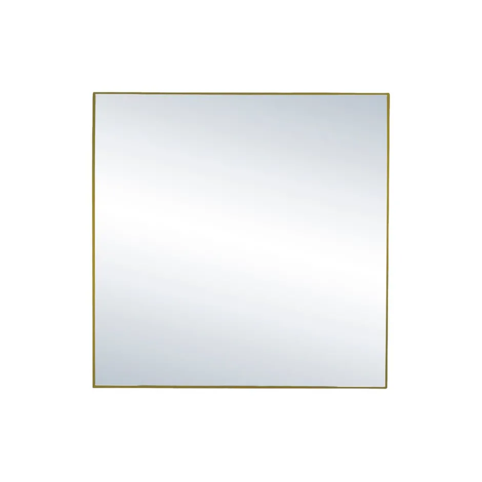 Pomax Miroirs-PALACE - miroir - métal - L 40 x W 3 x H 40 cm - or