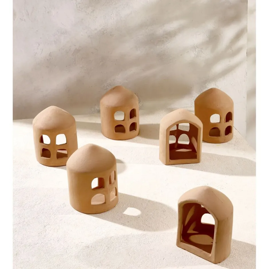 Pomax Objets De Décoration-PANTELI - objet déco - terracotta - L 7,5 x W 7 x H 12 cm - terracotta