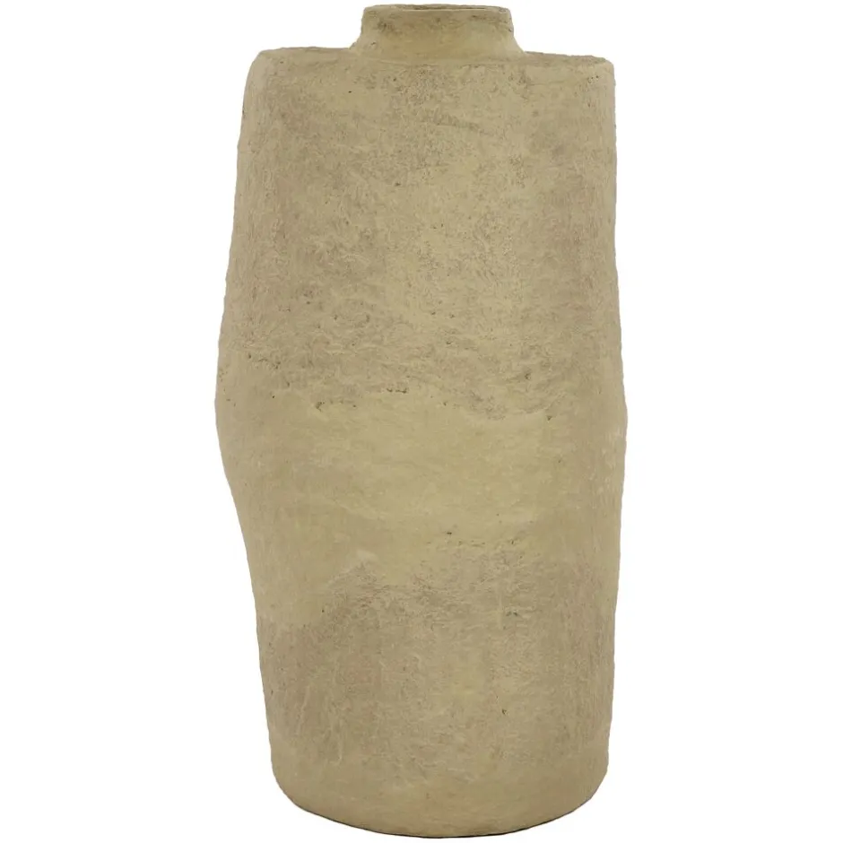 Pomax Objets De Décoration-PAPEL - pot - papier mâché - DIA 50 x H 95 cm - blanc cassé