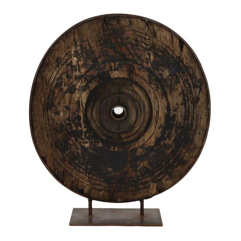 Pomax Objets De Décoration-POMPEI - objet déco - bois récupéré - DIA 98 x W 30 x H 105 cm - naturel