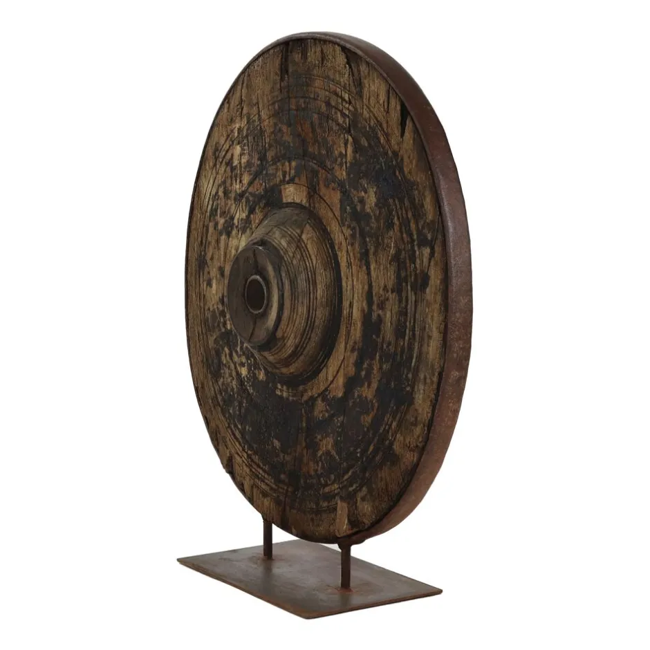 Pomax Objets De Décoration-POMPEI - objet déco - bois récupéré - DIA 98 x W 30 x H 105 cm - naturel