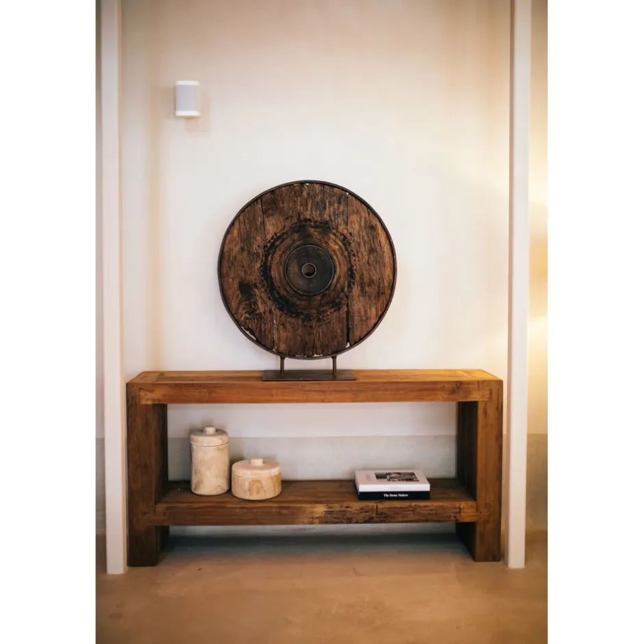 Pomax Objets De Décoration-POMPEI - objet déco - bois récupéré - DIA 98 x W 30 x H 105 cm - naturel