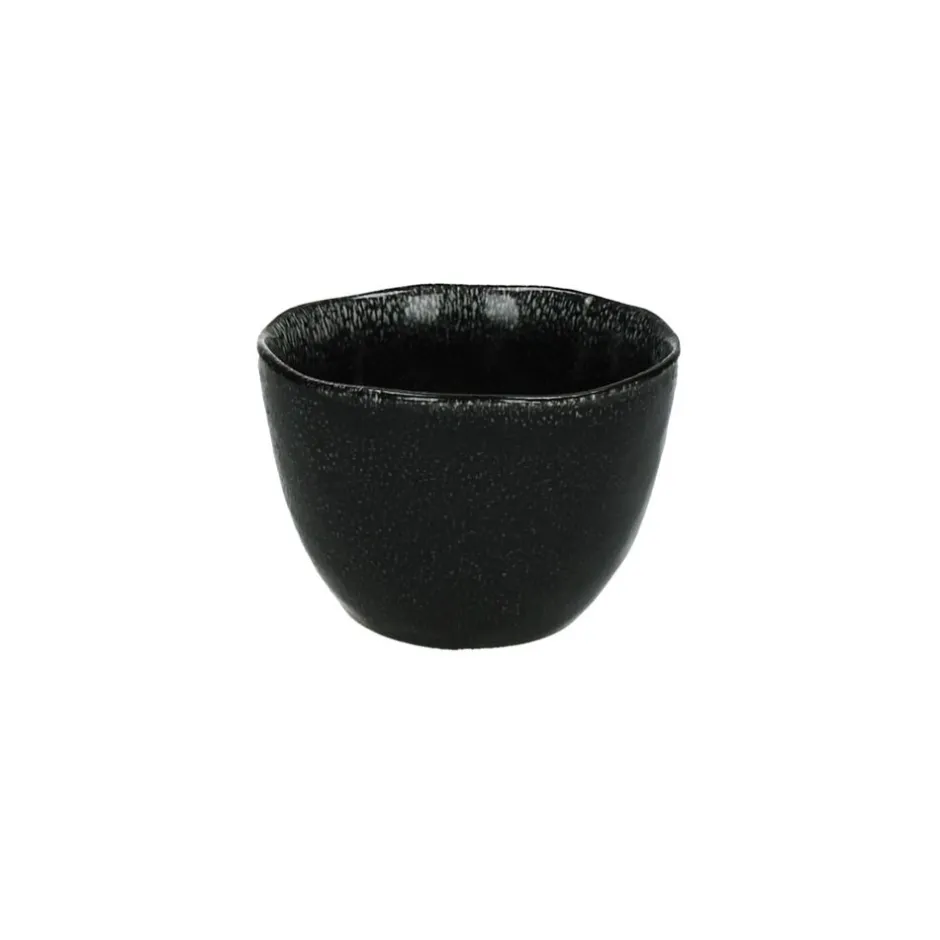 Pomax Vaisselle-PORCELINO EXPERIENCE - mini bol - grès - DIA 10 x H 7 cm - noir
