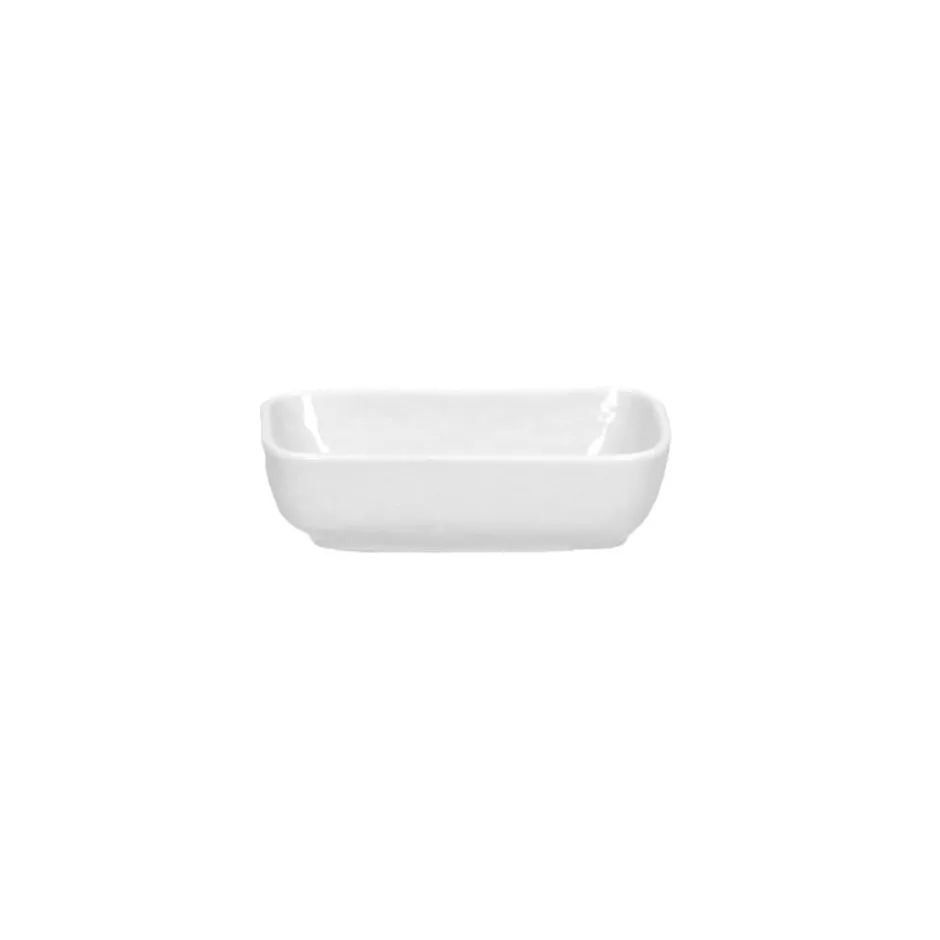 Pomax Vaisselle-PORCELINO SQUARE - bol - porcelaine - L 8,5 x W 4,5 x H 2,5 cm - blanc