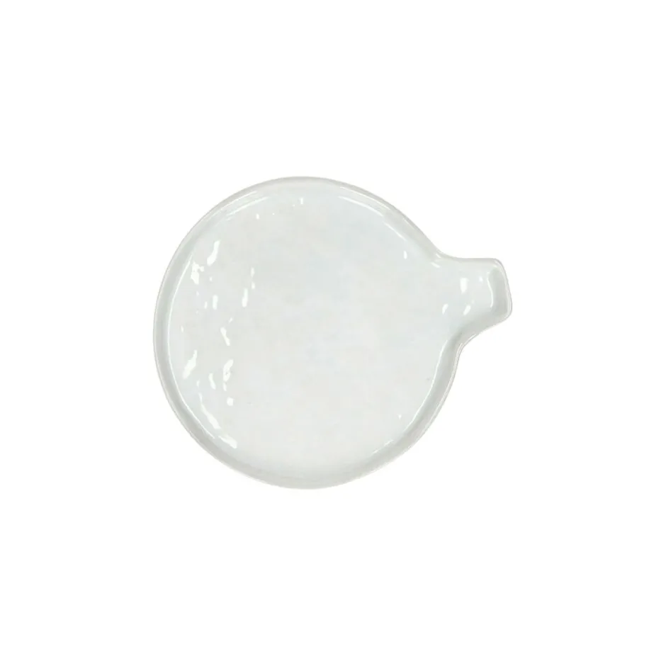 Pomax Vaisselle-PORCELINO WHITE - assiette cuillère - porcelaine - DIA 13 x H 2,2 cm - blanc