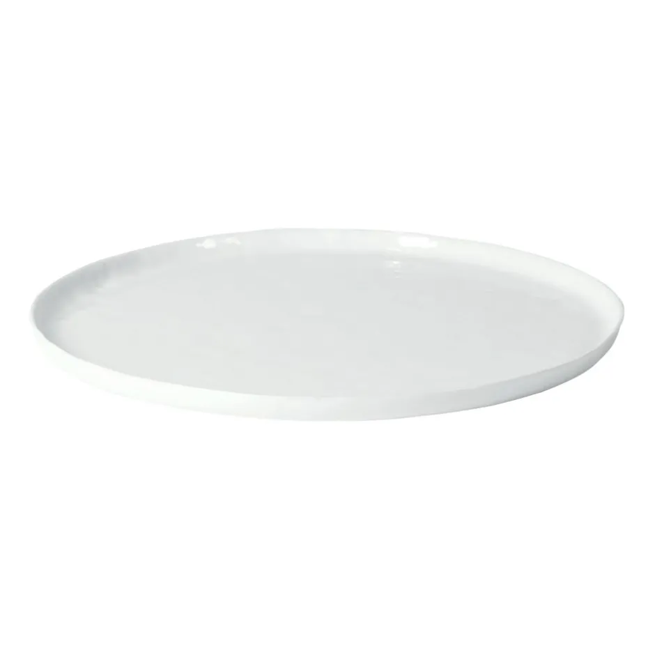 Pomax Vaisselle-PORCELINO WHITE - assiette de présentation - porcelaine - DIA 31 x H 1,3 cm