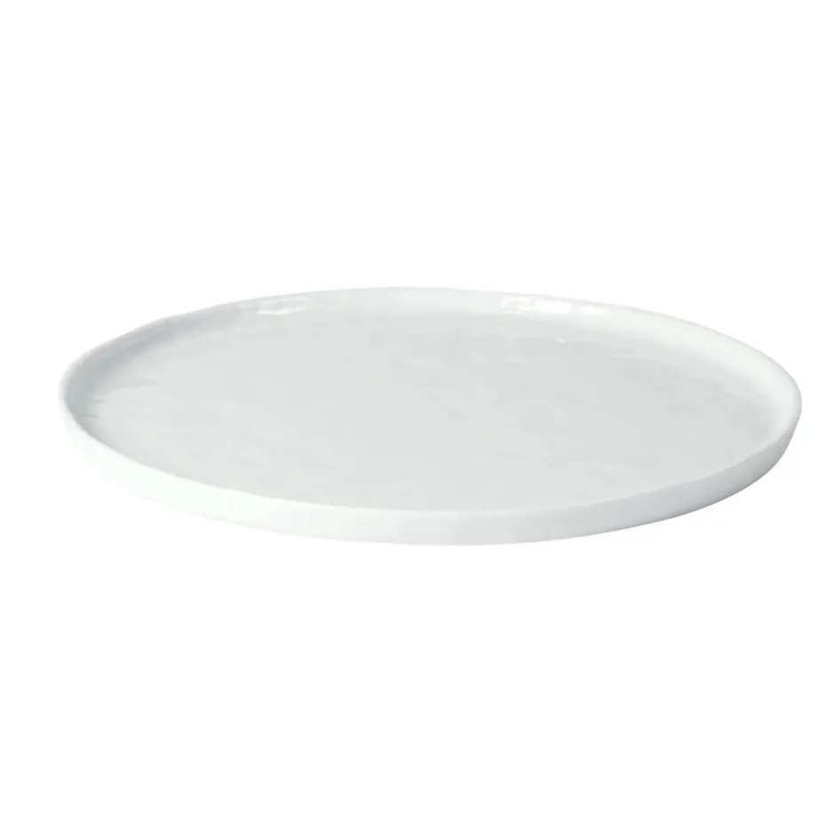 Pomax Vaisselle-PORCELINO WHITE - assiette plate - porcelaine - DIA 27,5 x H 1,3 cm