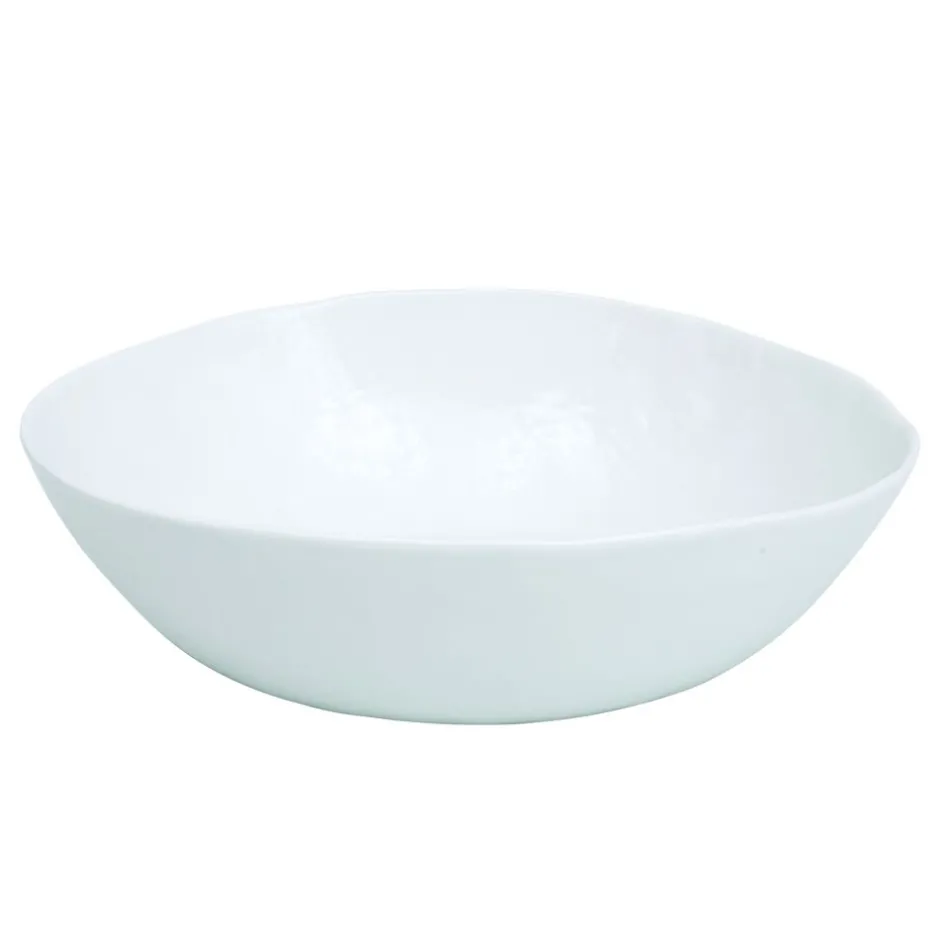 Pomax Vaisselle-PORCELINO WHITE - bol de présentation - ovale - porcelaine - L 36 x W 34 x H 10 cm