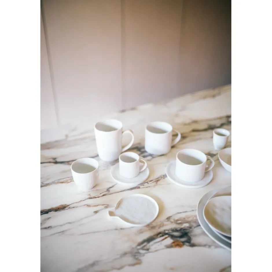 Pomax Vaisselle-PORCELINO WHITE - mug - porcelaine - DIA 9 x H 8,1 cm - blanc