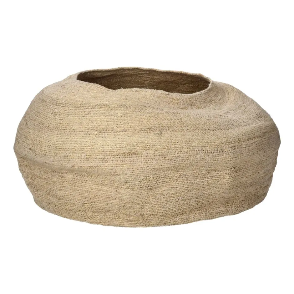 Pomax Bols & Paniers-PORT LOUIS - panier - jute - DIA 50 x H 32 cm - naturel