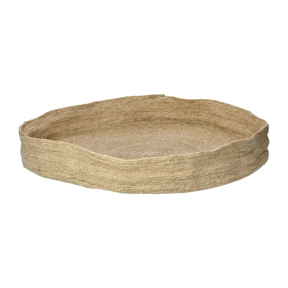 Pomax Bols & Paniers-PORT LOUIS - panier - jute - DIA 60 x H 8 cm - naturel