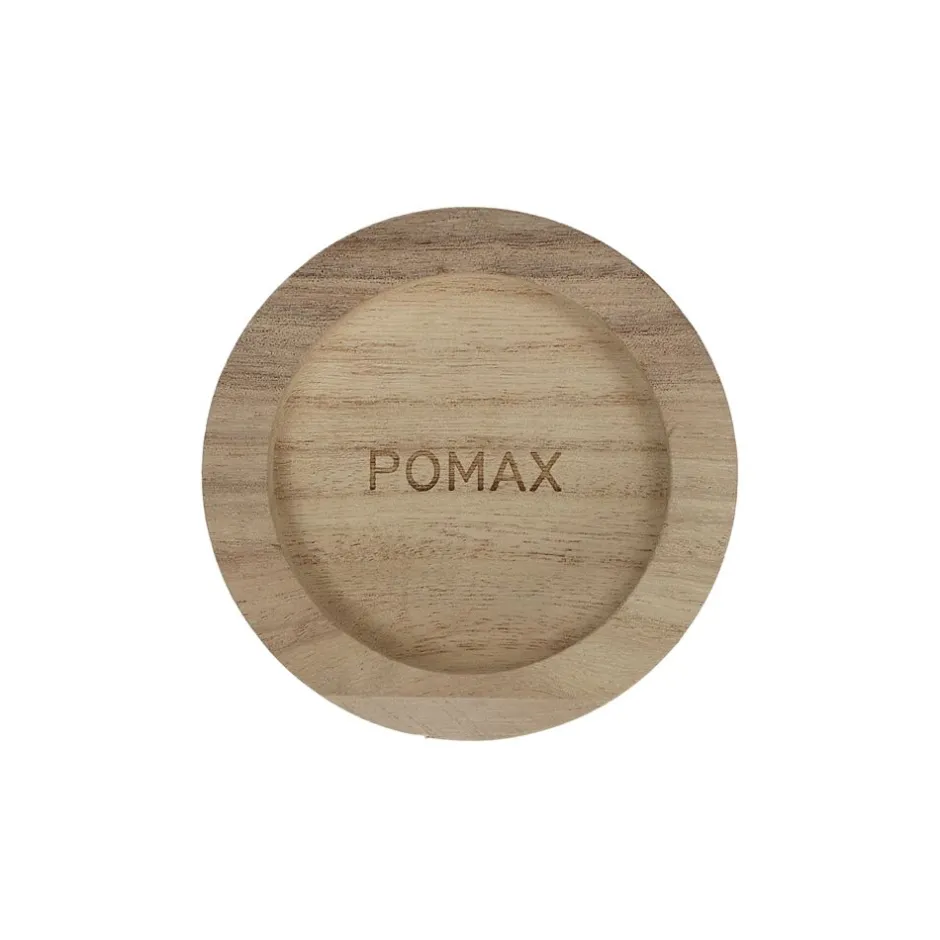 Pomax Chandeliers-PURE - dessous de bougie - bois de paulownia - DIA 9,5 x H 2,5 cm - naturel