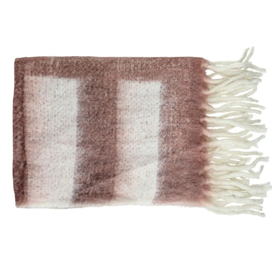 Pomax Plaids-RAYO - plaid - acrylique / polyester - L 130 x W 170 cm - mix de couleurs