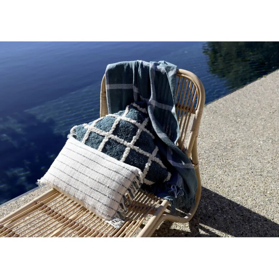 Pomax Coussins-REVERIES - coussin - coton - L 50 x W 30 cm - vert forêt