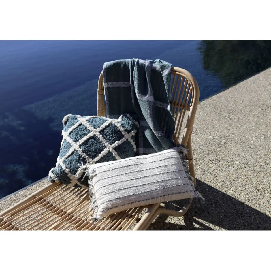 Pomax Coussins-REVERIES - coussin - coton - L 50 x W 30 cm - vert forêt