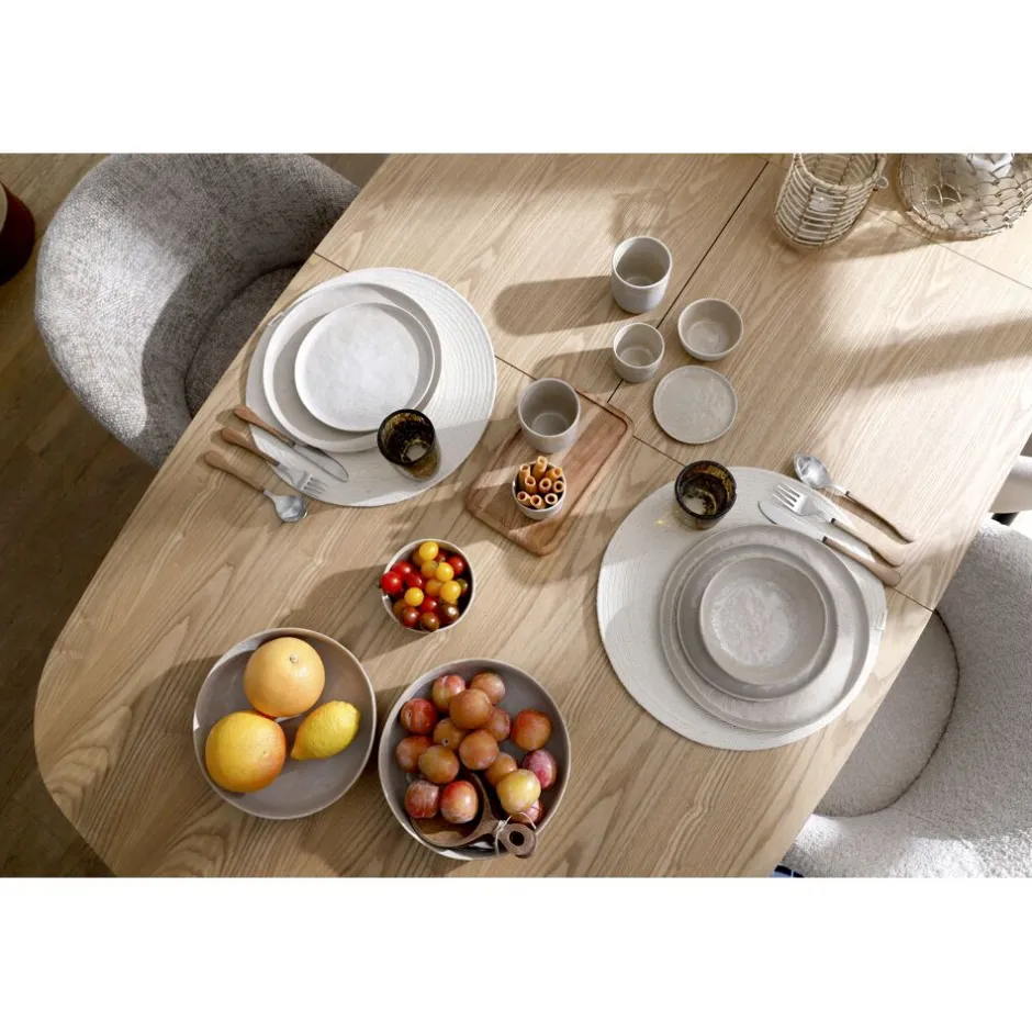 Pomax Couverts-RÉMY - set/6 cuillères à café 14/1 - acier inoxidable / bois d'acacia - L 14,5 x W 2,5 x H 1,5 cm - naturel