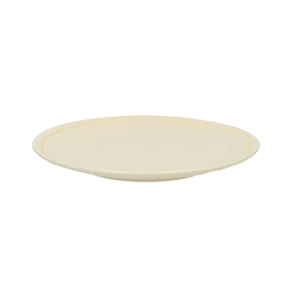 Pomax Vaisselle-ROMANCE - assiete à dessert - porcelaine - DIA 22 x H 2,5 cm - latté