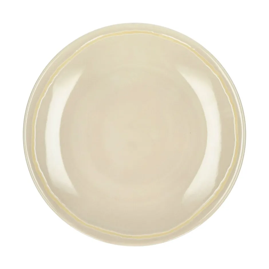 Pomax Vaisselle-ROMANCE - assiete à dessert - porcelaine - DIA 22 x H 2,5 cm - latté