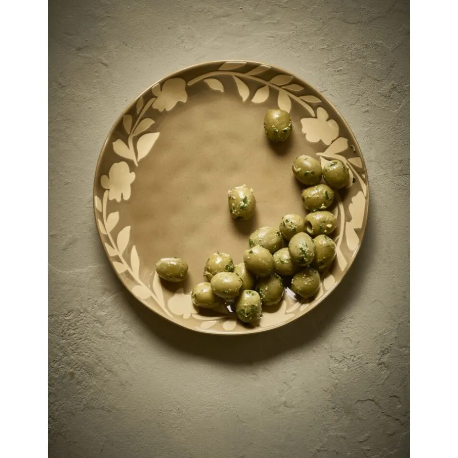 Pomax Vaisselle-ROMANCE - assiette à dessert - porcelaine - DIA 20,3 x H 2 cm - cumin
