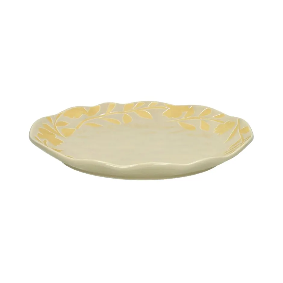 Pomax Vaisselle-ROMANCE - assiette à dessert - porcelaine - DIA 20,3 x H 2 cm - latté