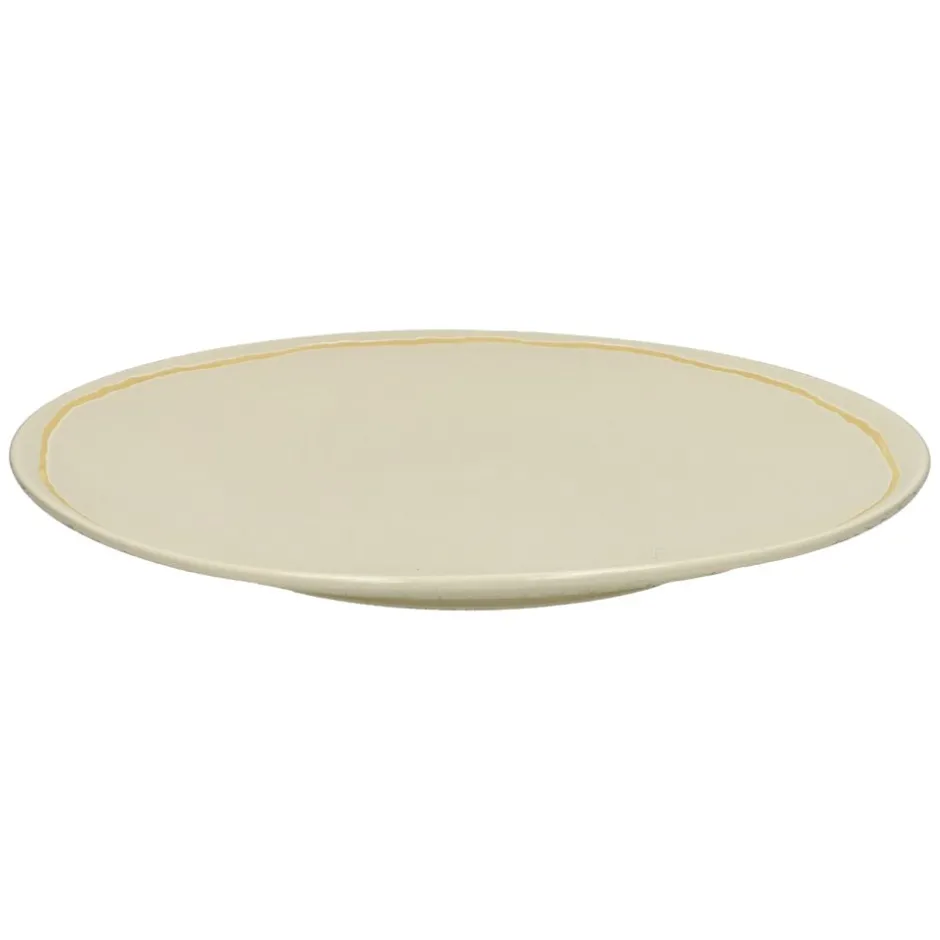 Pomax Vaisselle-ROMANCE - assiette plate - porcelaine - DIA 26,5 x H 2,5 cm - latté