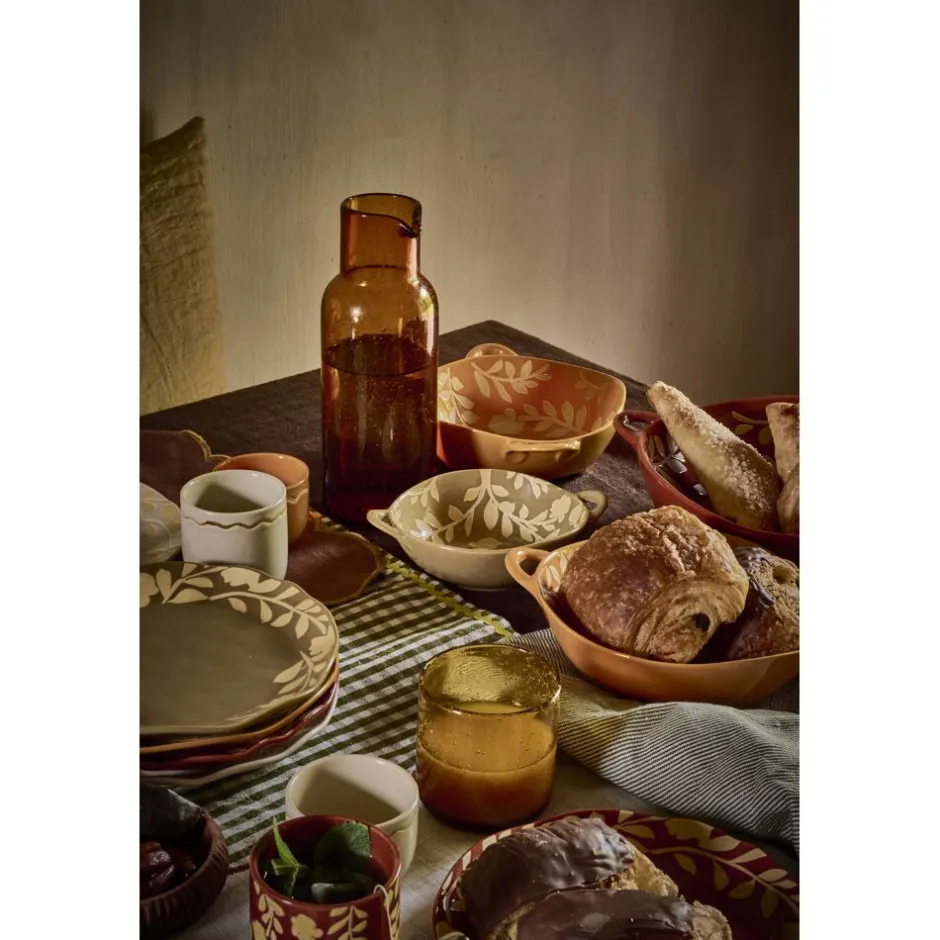 Pomax Saladiers / Plats À Servir-ROMANCE - bol - porcelaine - L 17,5 x W 13,7 x H 5 cm - cumin
