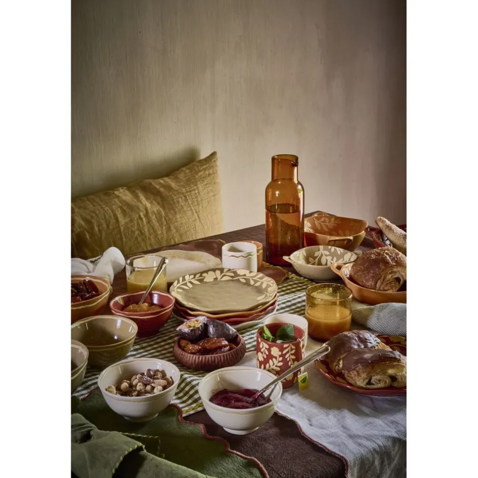 Pomax Saladiers / Plats À Servir-ROMANCE - bol - porcelaine - L 17,5 x W 13,7 x H 5 cm - cumin